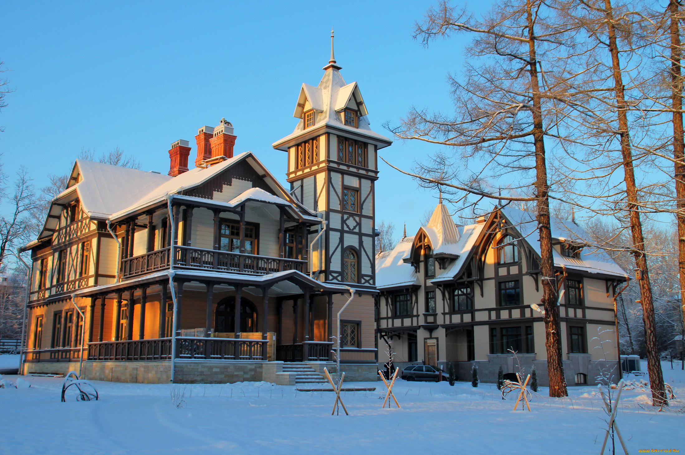 пушкин, , царское, село, города, санкт-петербург, , петергоф, , россия, дома, зима, снег, царское, село, пушкин