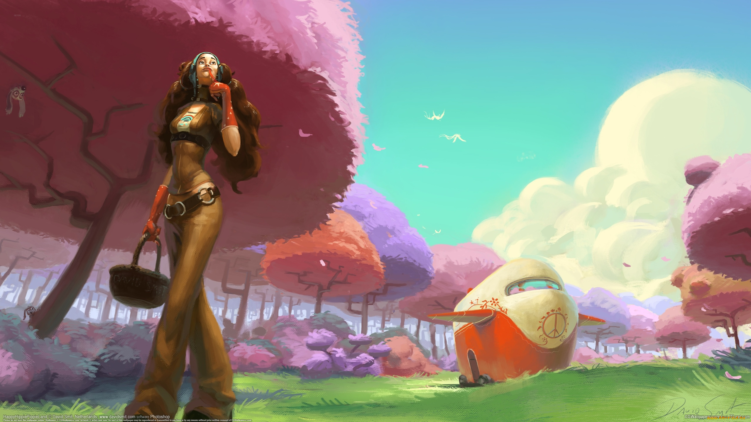 david, smit, фэнтези, девушки, хиппи, девушка, david, smit