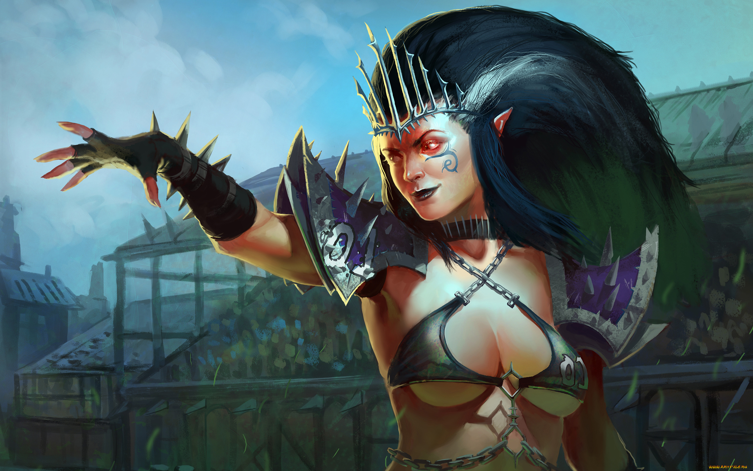 фэнтези, эльфы, корона