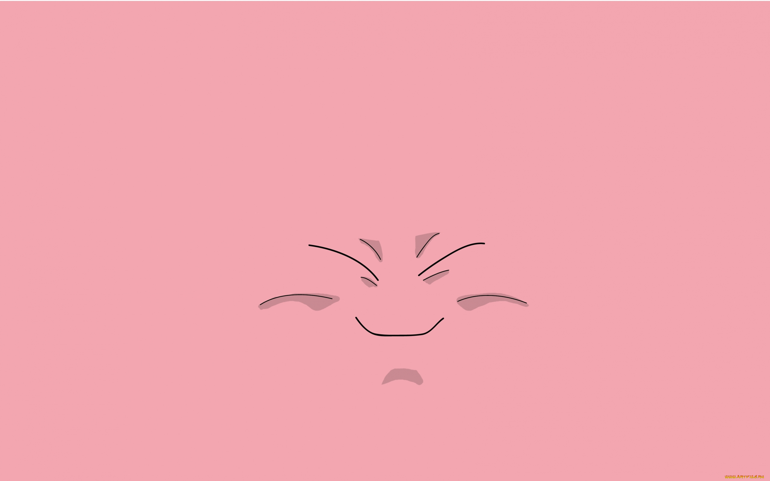 рисованные, минимализм, улыбка