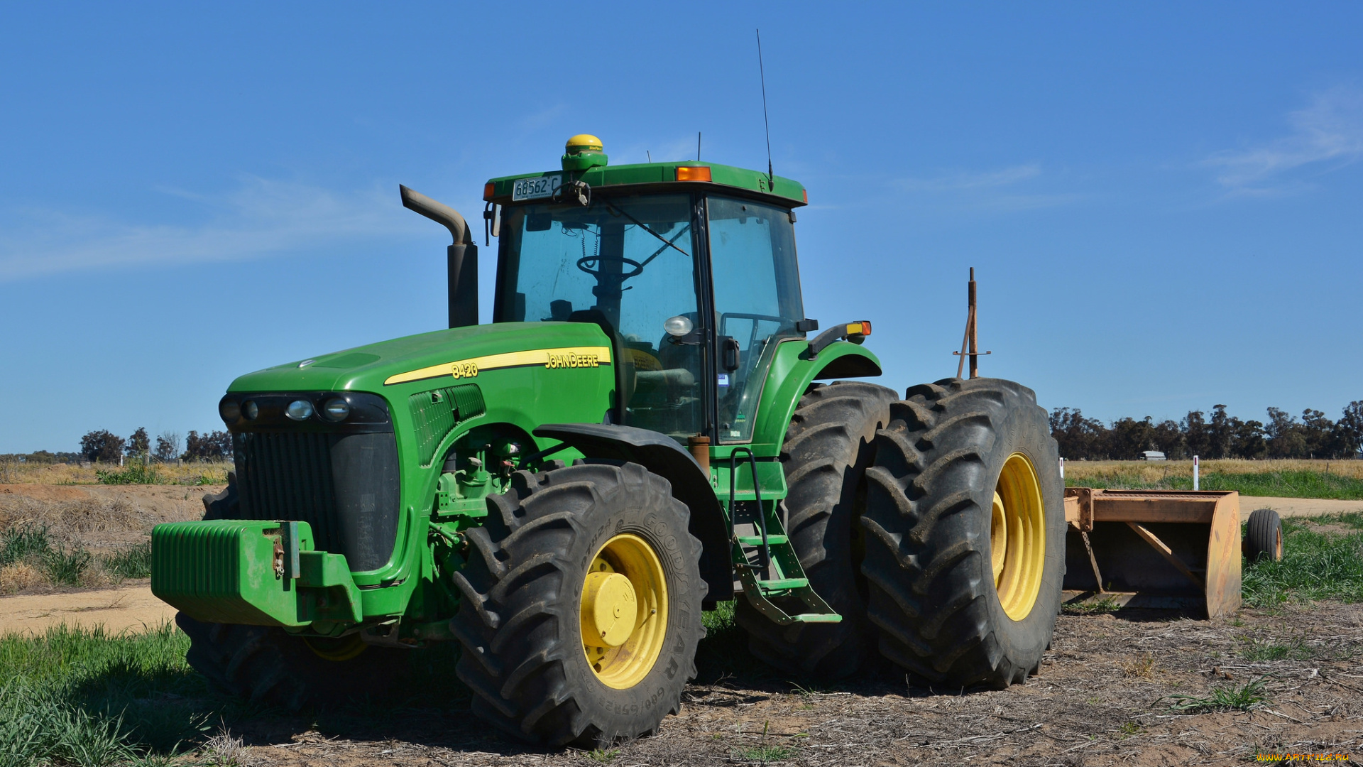 john, deere, техника, тракторы, трактор, колесный