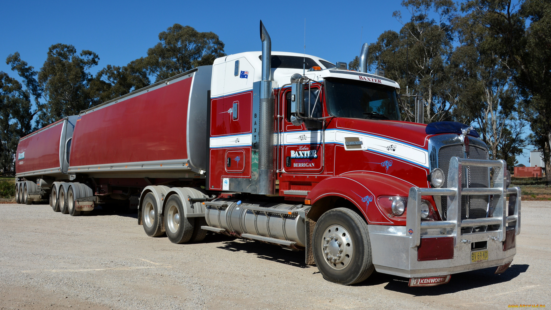 t609, bdouble, автомобили, kenworth, седельный, грузовик, тягач, тяжелый