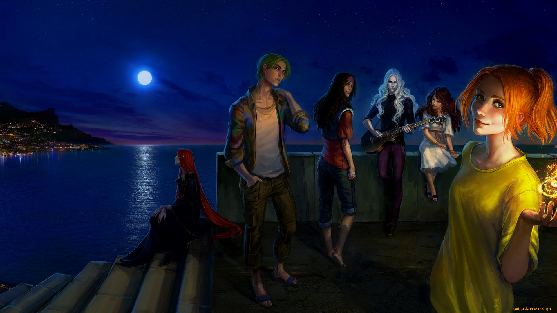 фэнтези, люди, молодёжь