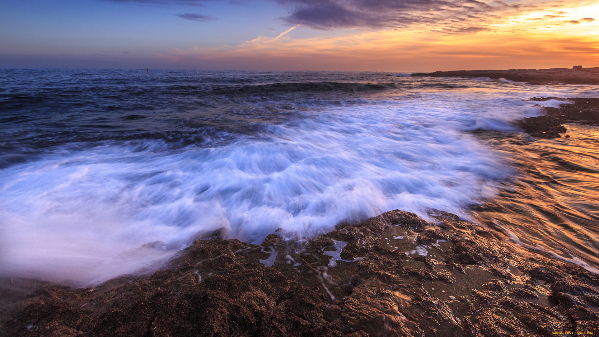 природа, побережье, море, берег