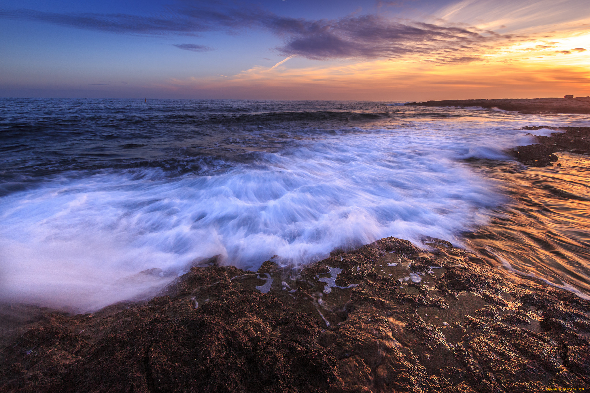 природа, побережье, море, берег