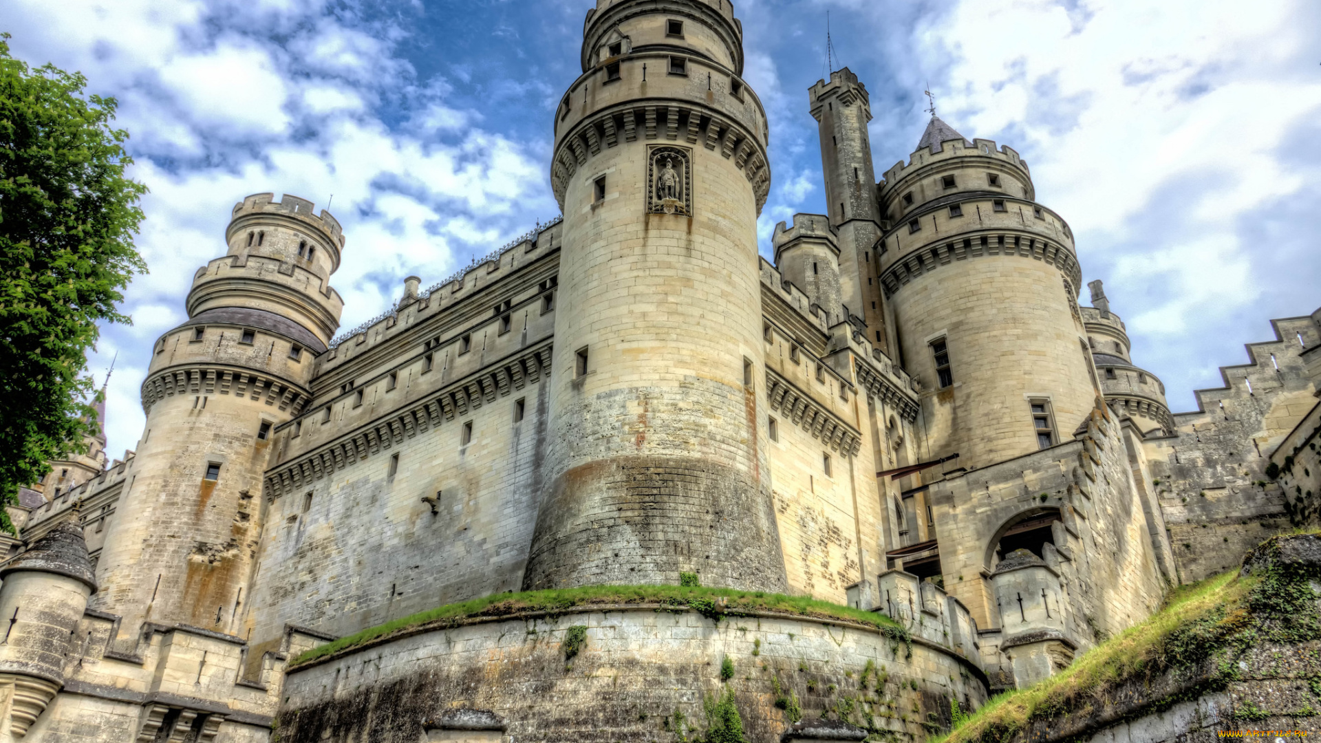 chateau, de, pierrefonds, города, замки, франции, замок