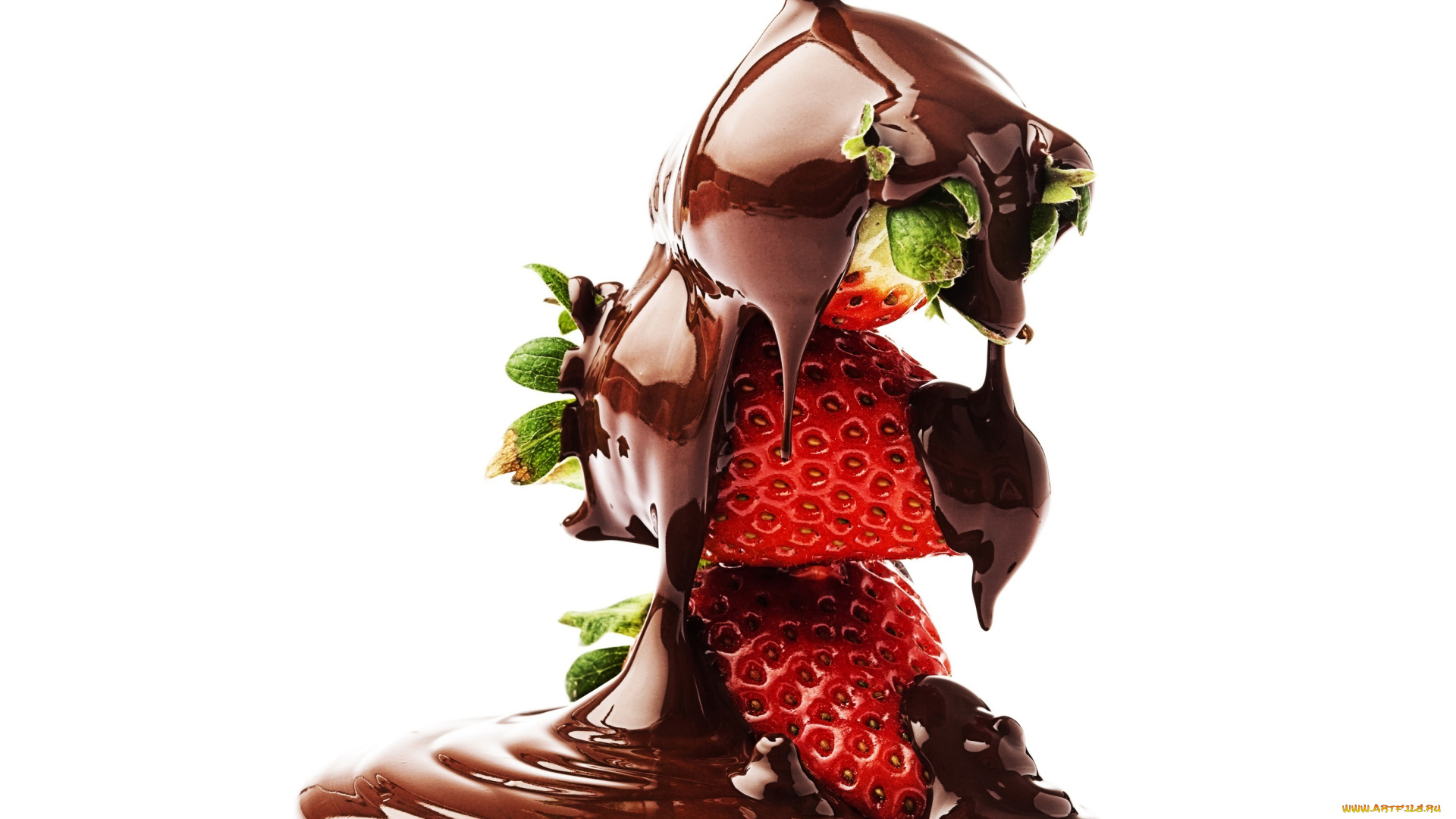 еда, клубника, , земляника, десерт, шоколад, ягоды