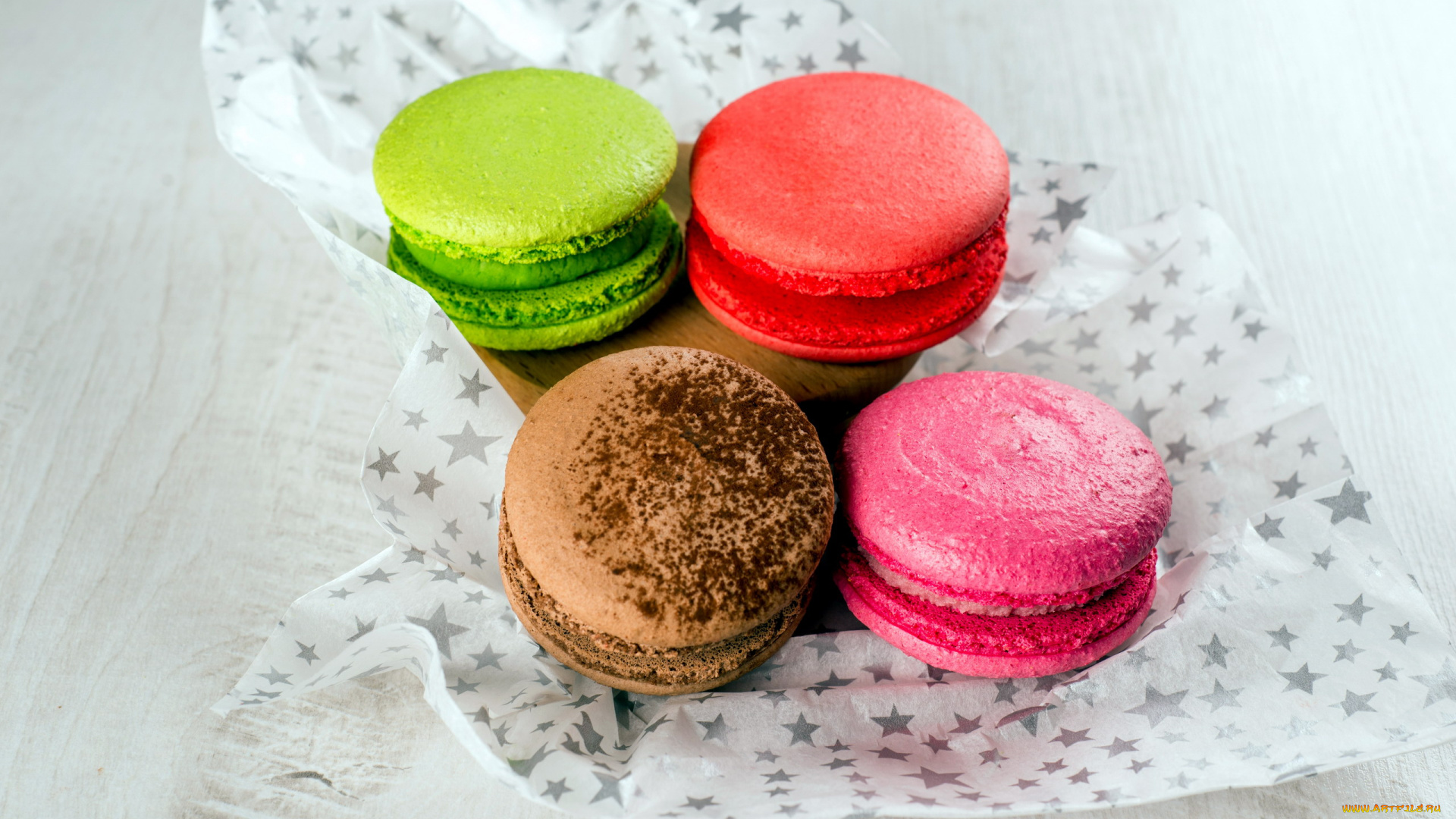 еда, макаруны, ассорти, лакомство, печенье