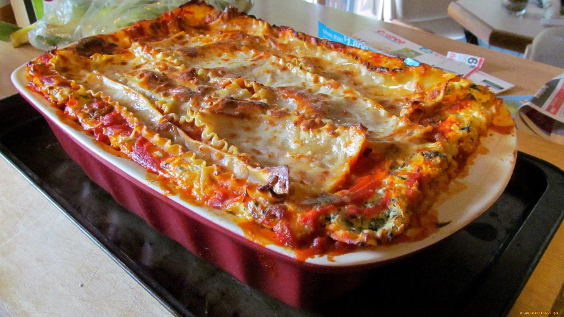 еда, вторые, блюда, лазанья