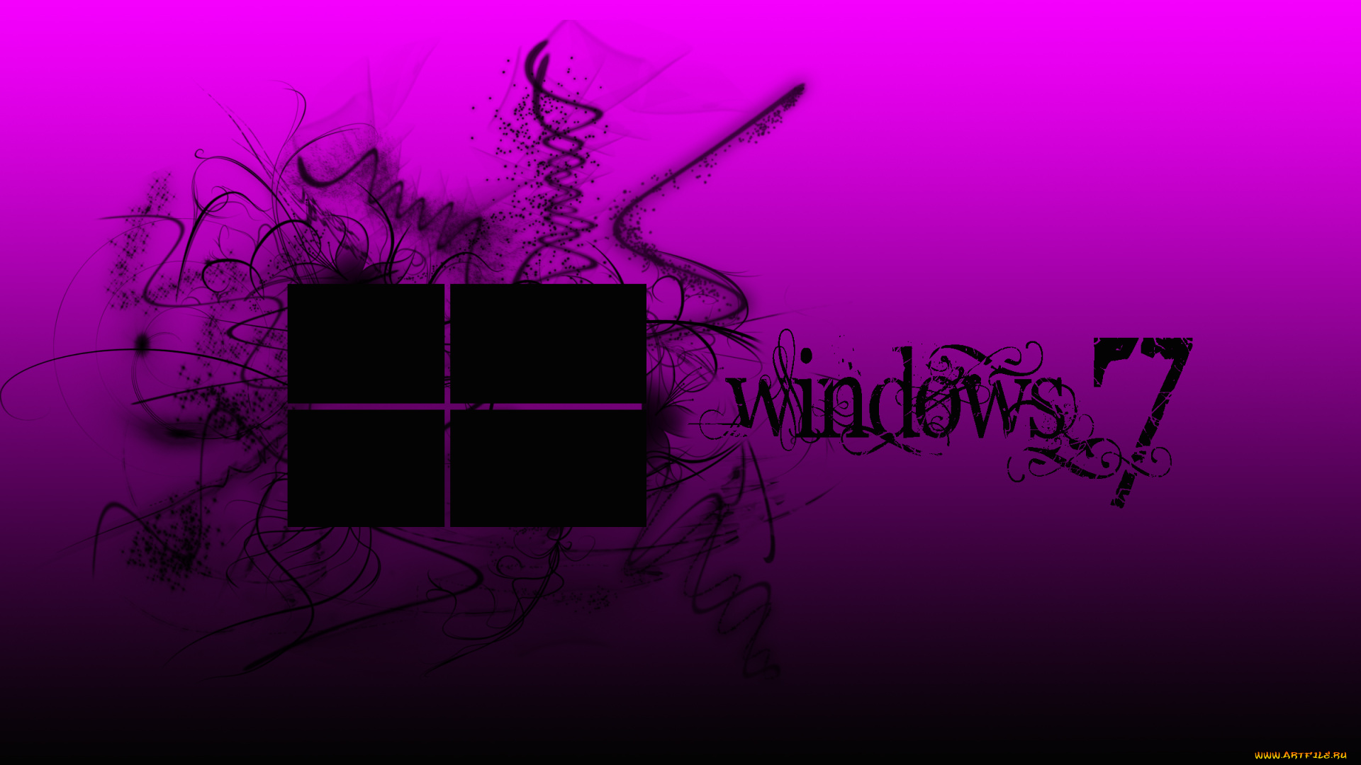 компьютеры, windows, 7, , vienna, фон, логотип