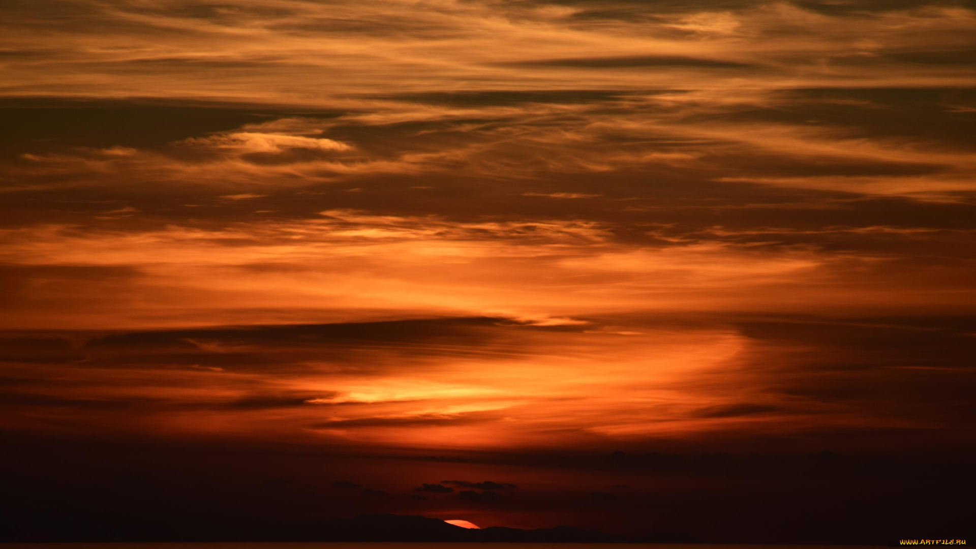 природа, восходы, закаты, облака