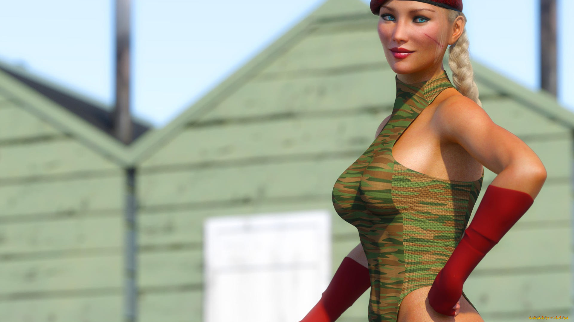 3д, графика, фантазия, , fantasy, девушка, взгляд, фон