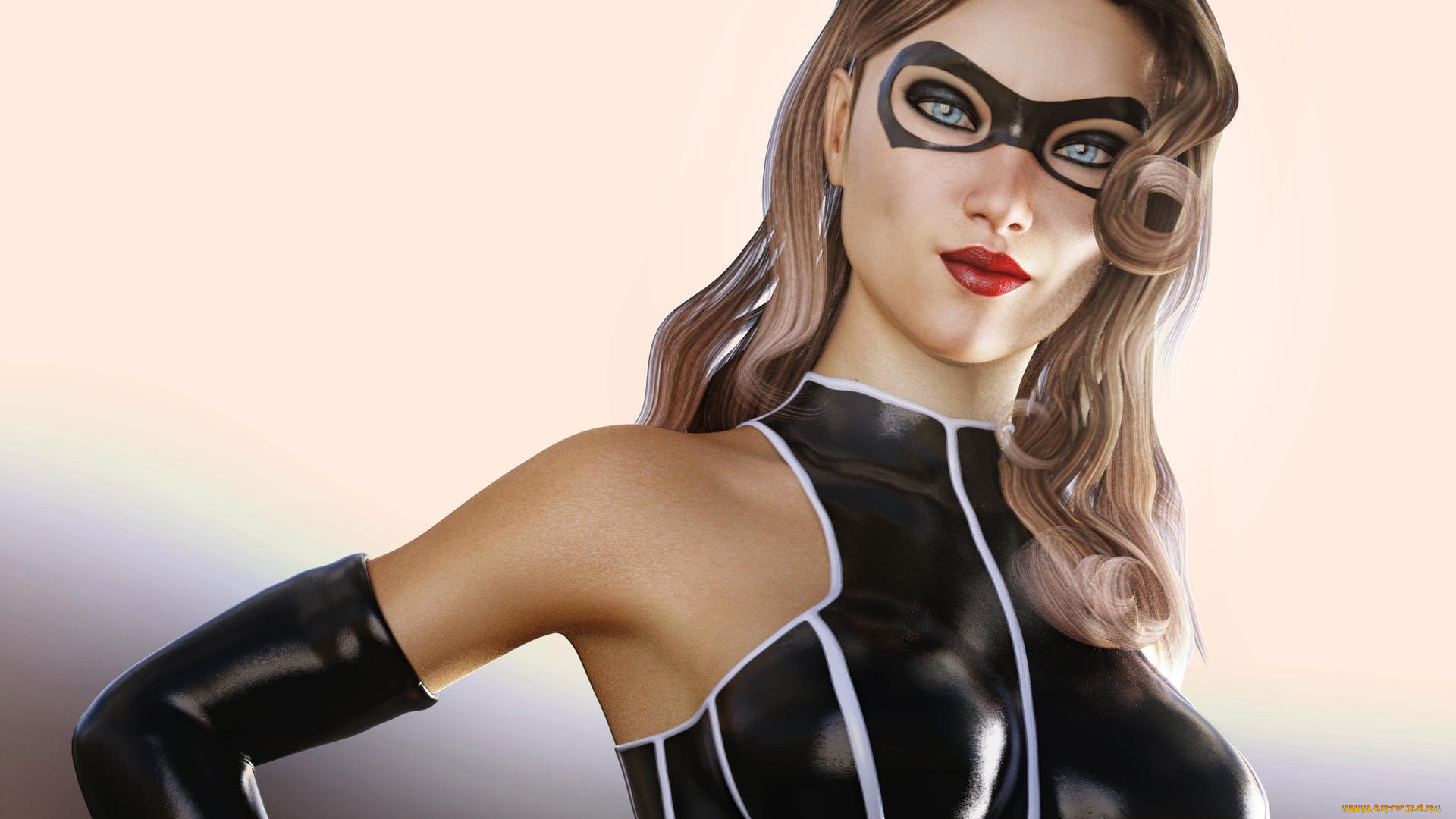 3д, графика, люди, , people, девушка, взгляд, фон