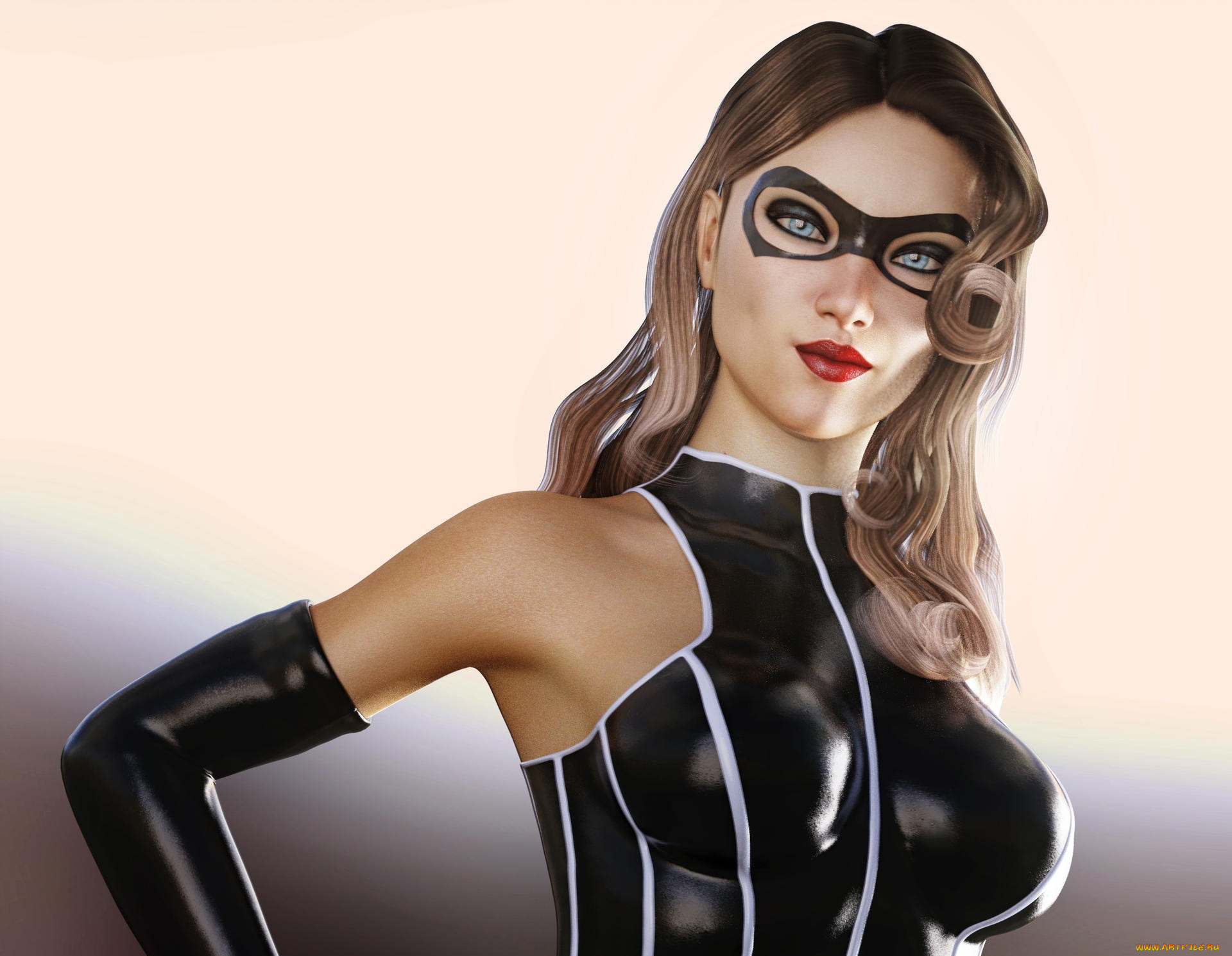 3д, графика, люди, , people, девушка, взгляд, фон