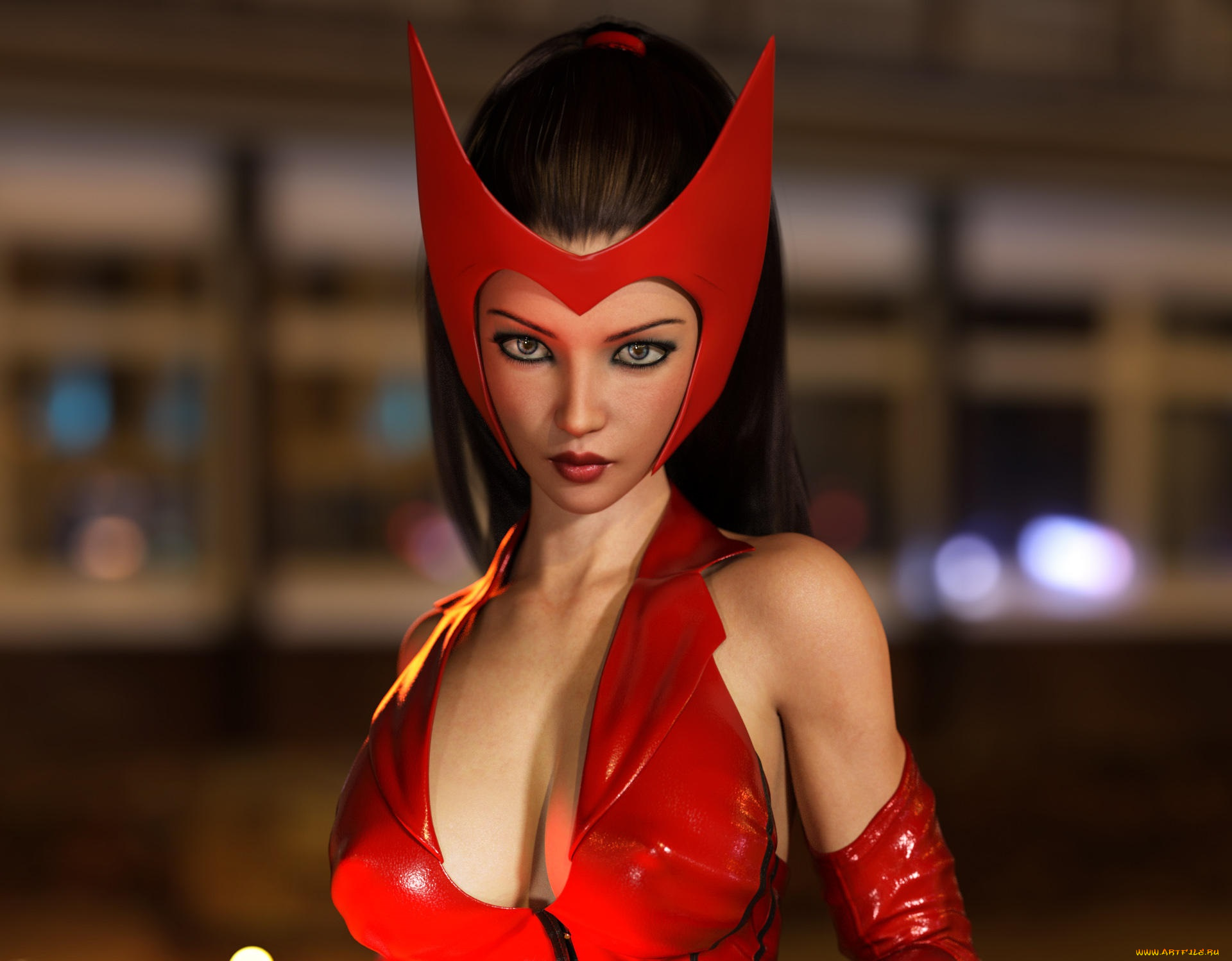 3д, графика, фантазия, , fantasy, фон, взгляд, девушка