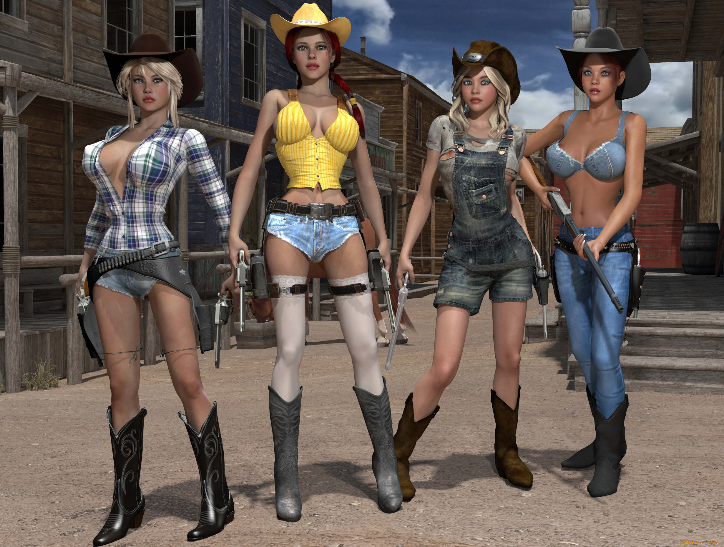 3д, графика, фантазия, , fantasy, взгляд, девушки, фон