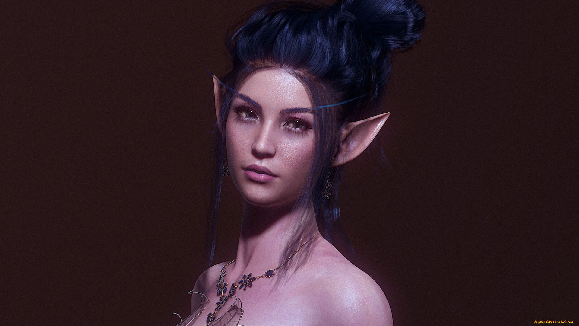 3д, графика, эльфы, , elves, девушка, эльф