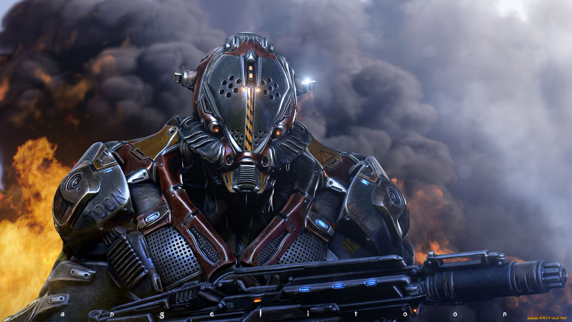 фэнтези, роботы, , киборги, , механизмы, робот, оружие, броня