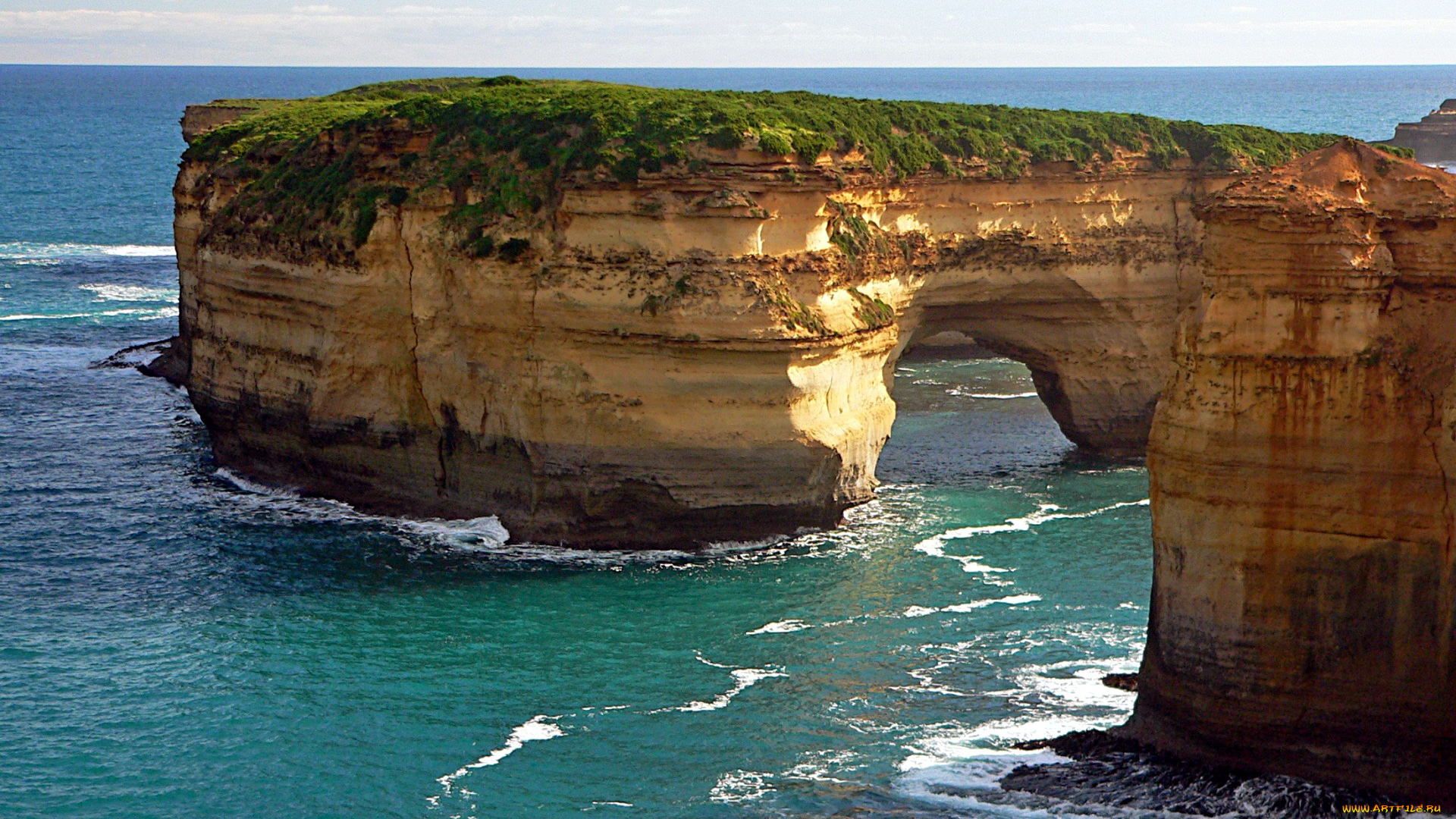 природа, побережье, море, скалы