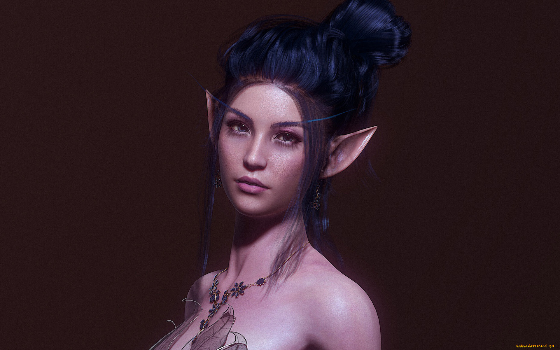 3д, графика, эльфы, , elves, девушка, эльф