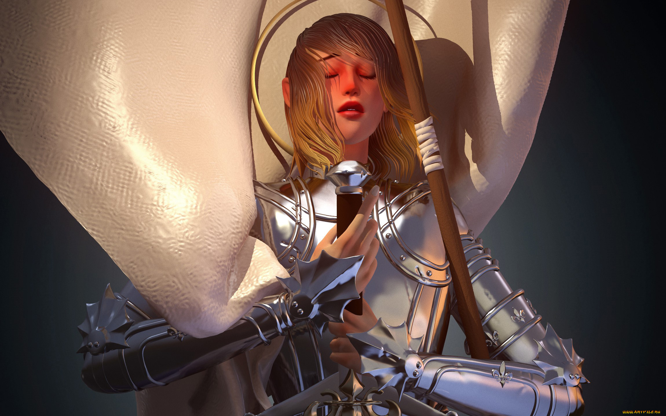 3д, графика, люди, , people, девушка, рыцарь