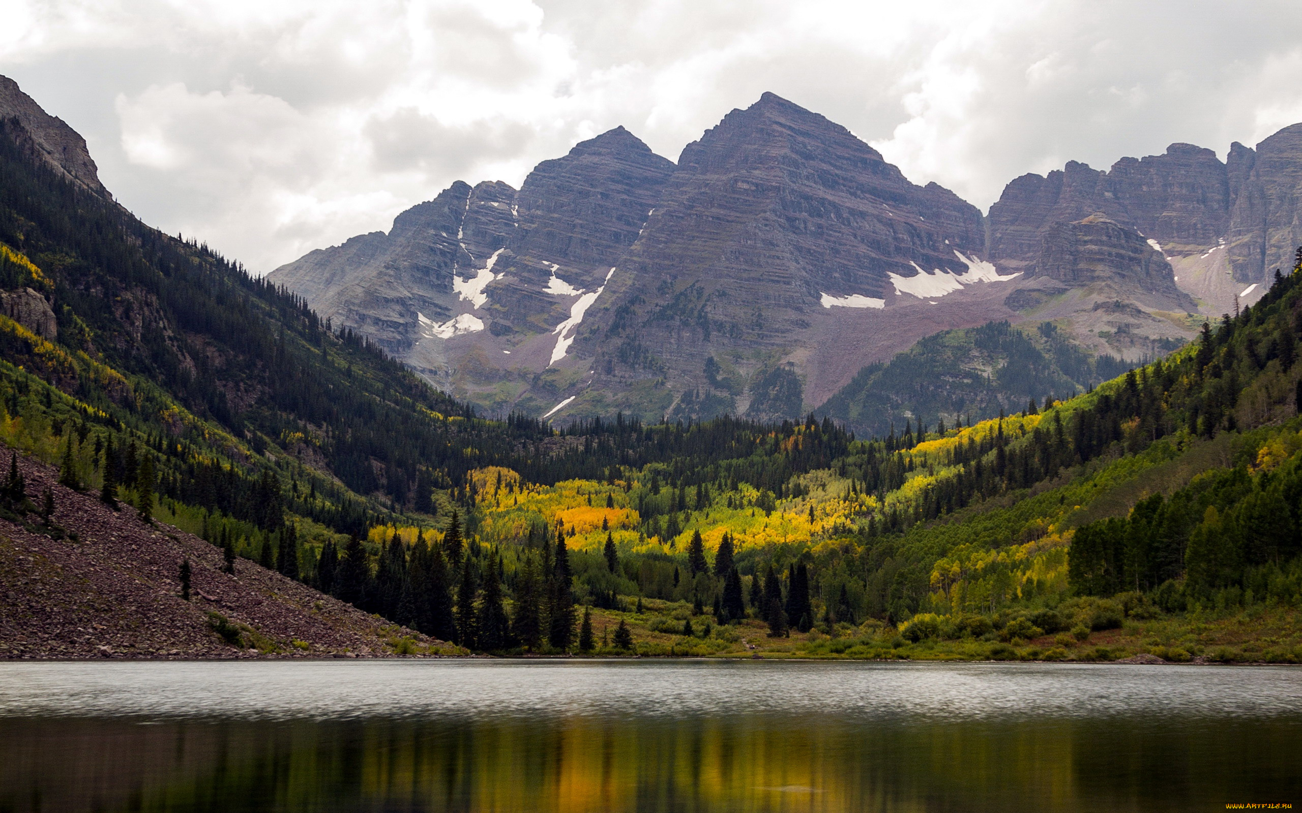 природа, реки, озера, горы, отражение, река