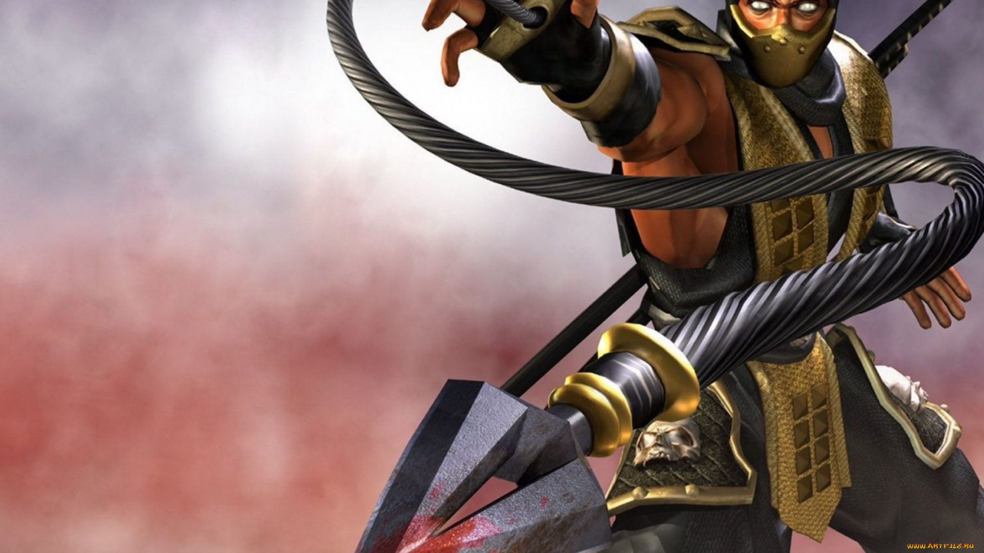 видео, игры, mortal, kombat, deadly, alliance, боец, оружие