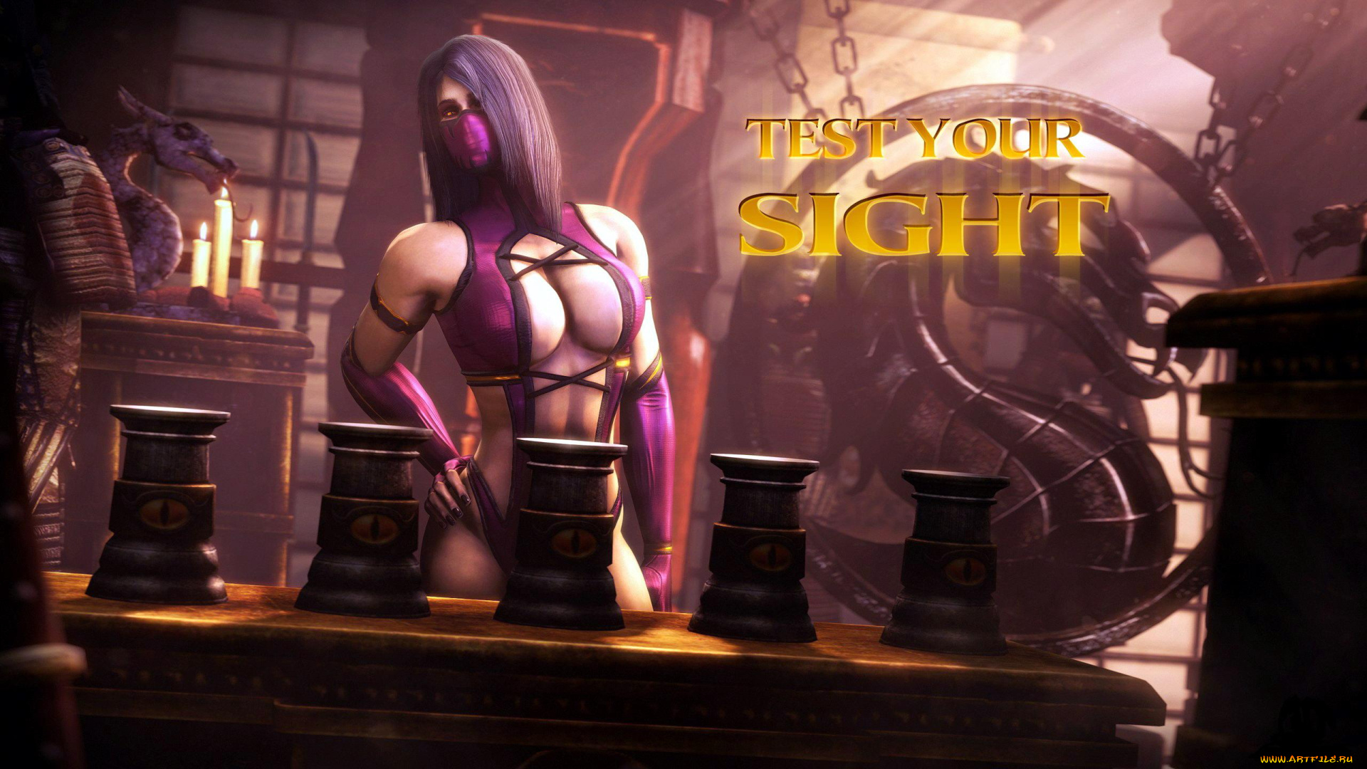 видео, игры, mortal, kombat, милина, стол, свечи, драконы, кружки