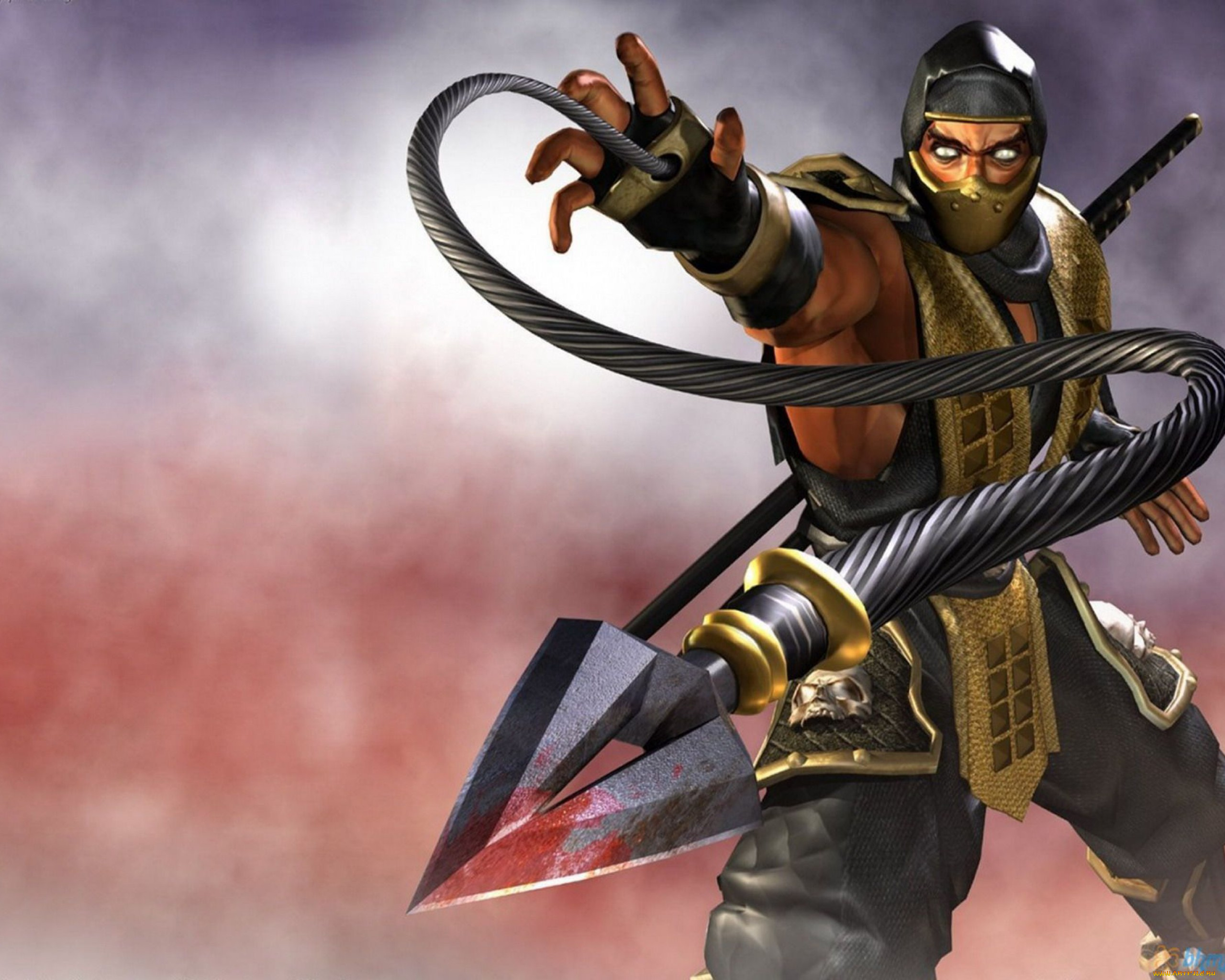 видео, игры, mortal, kombat, deadly, alliance, боец, оружие