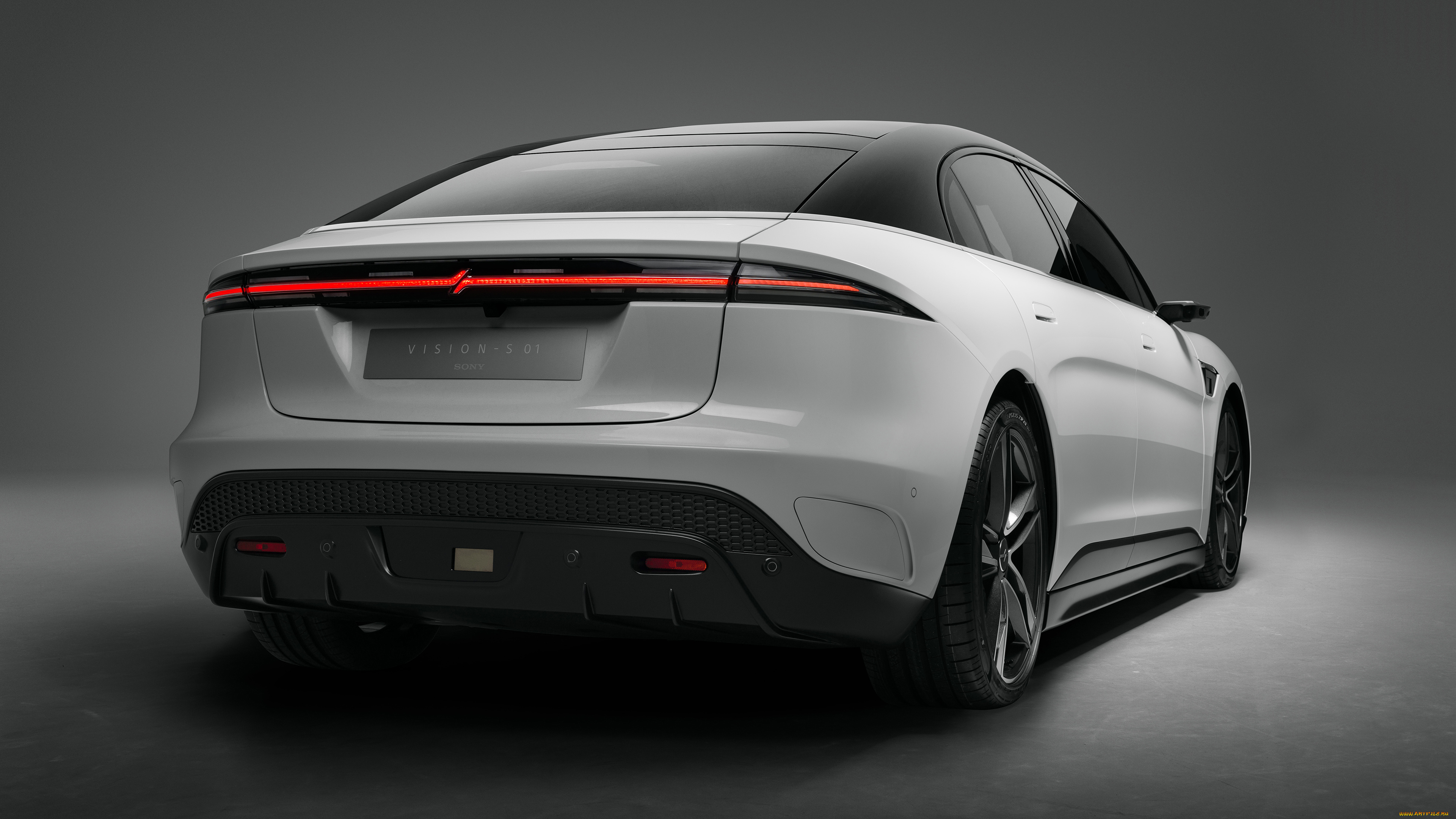 автомобили, sony, vision, s01, новый, электрический, вид, сзади