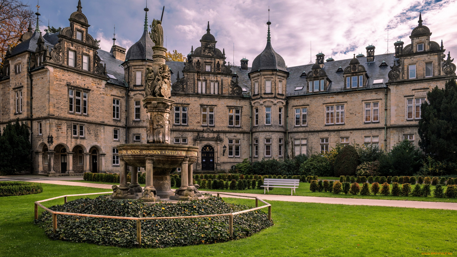 buckeburg, castle, города, замки, германии, buckeburg, castle