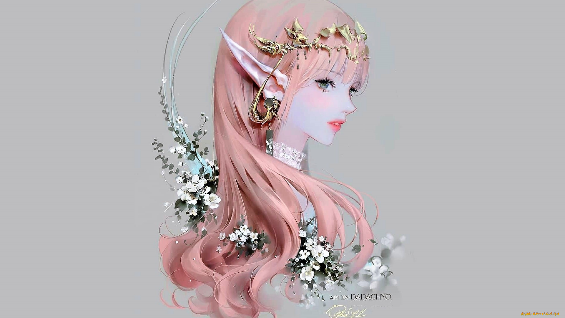 фэнтези, эльфы, эльфийка, лицо