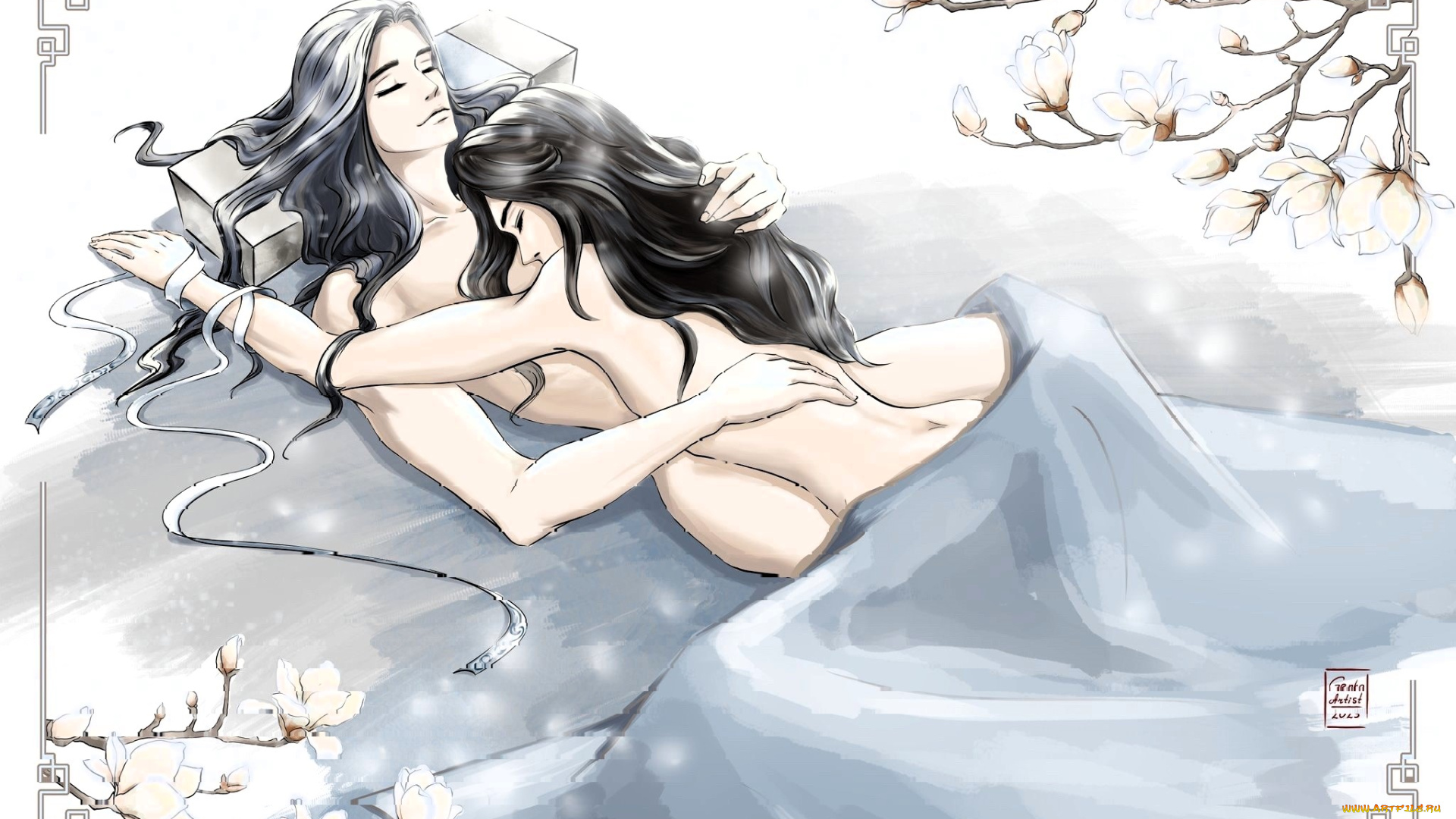 аниме, mo, dao, zu, shi, вэй, усянь, лань, ванцзи, постель