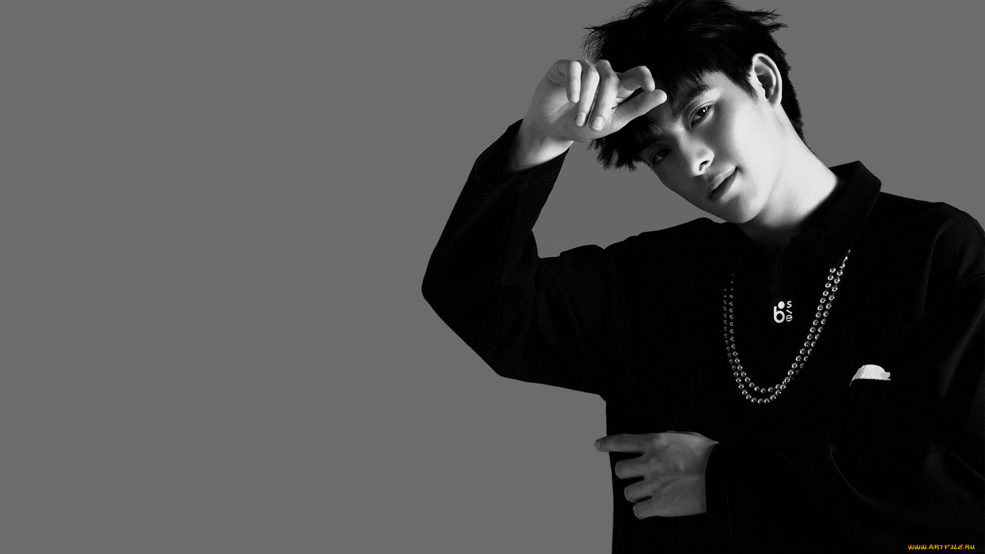 мужчины, wang, hao, xuan, актер, украшения, свитер