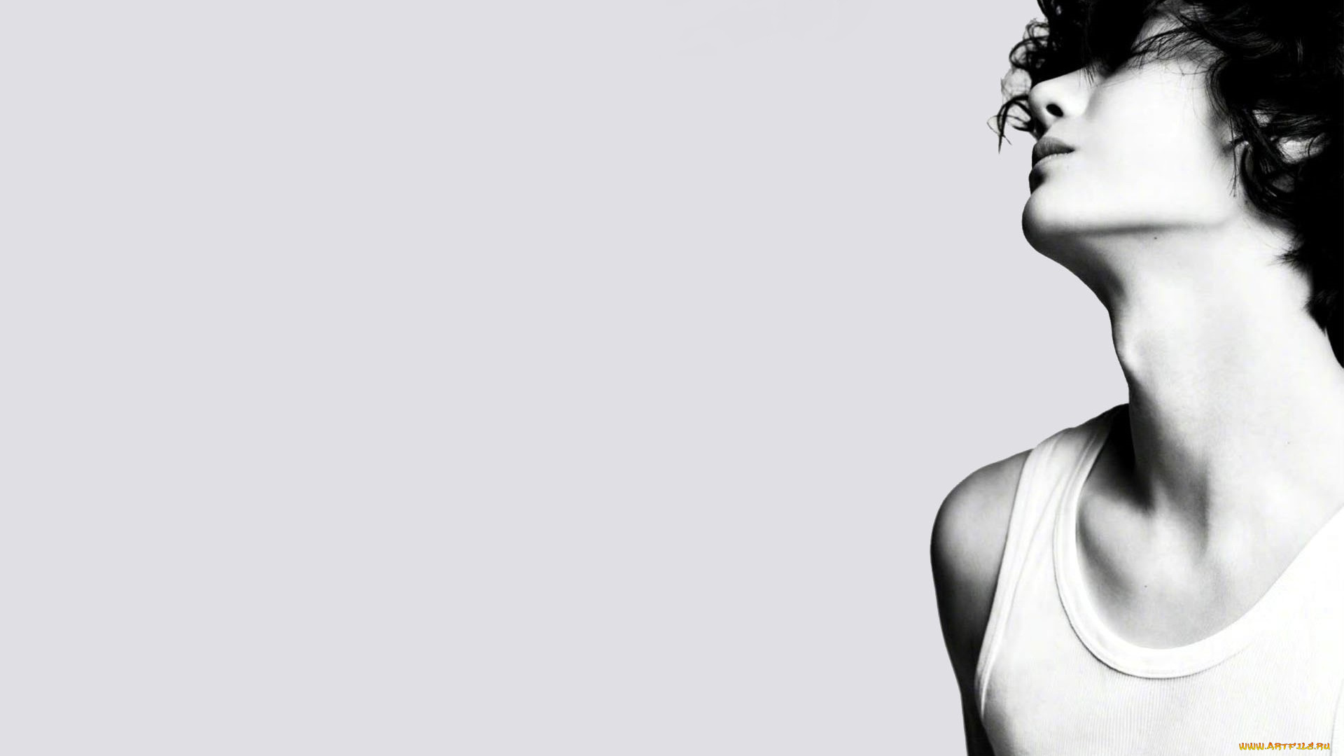 мужчины, wang, yi, bo, актер, лицо, кудри, майка