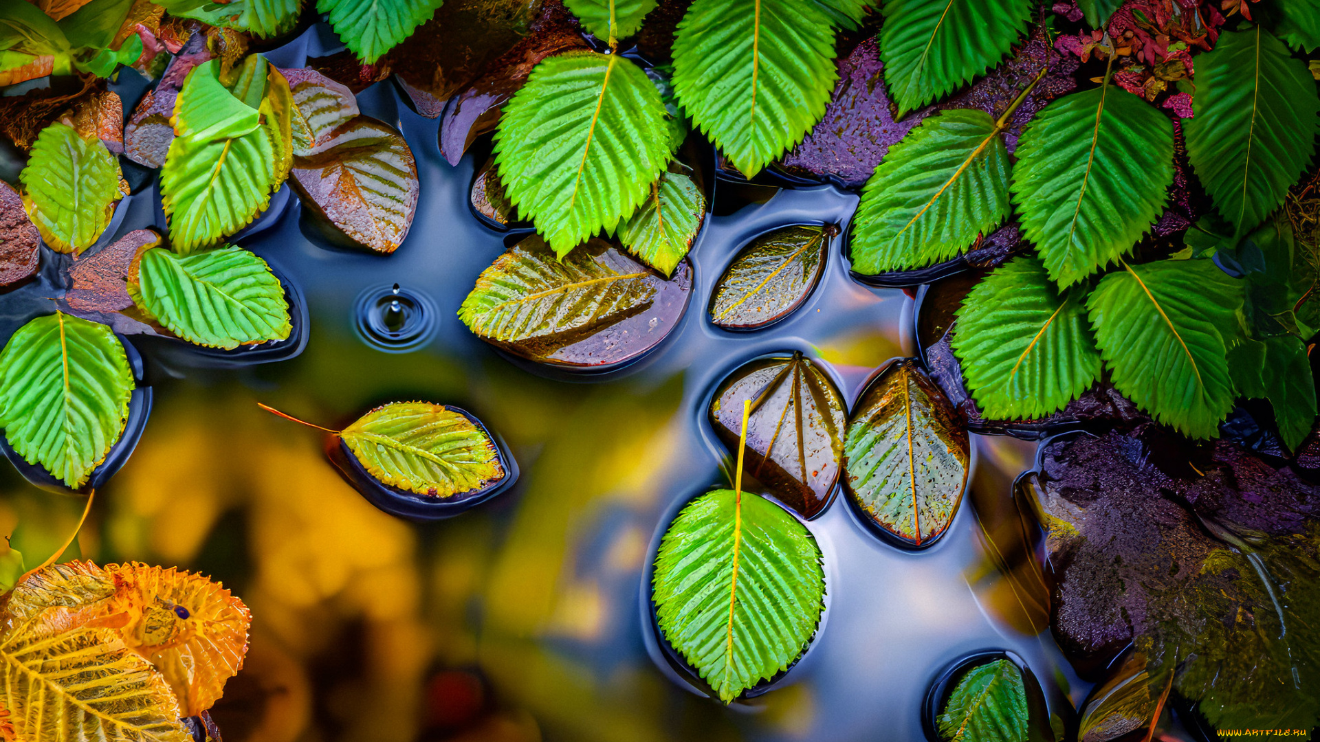 природа, листья