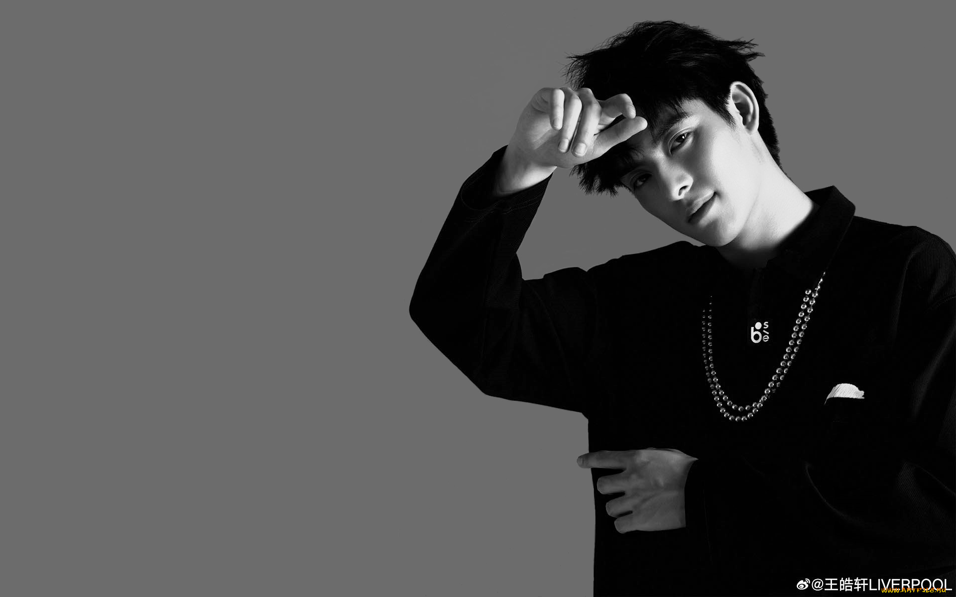 мужчины, wang, hao, xuan, актер, украшения, свитер