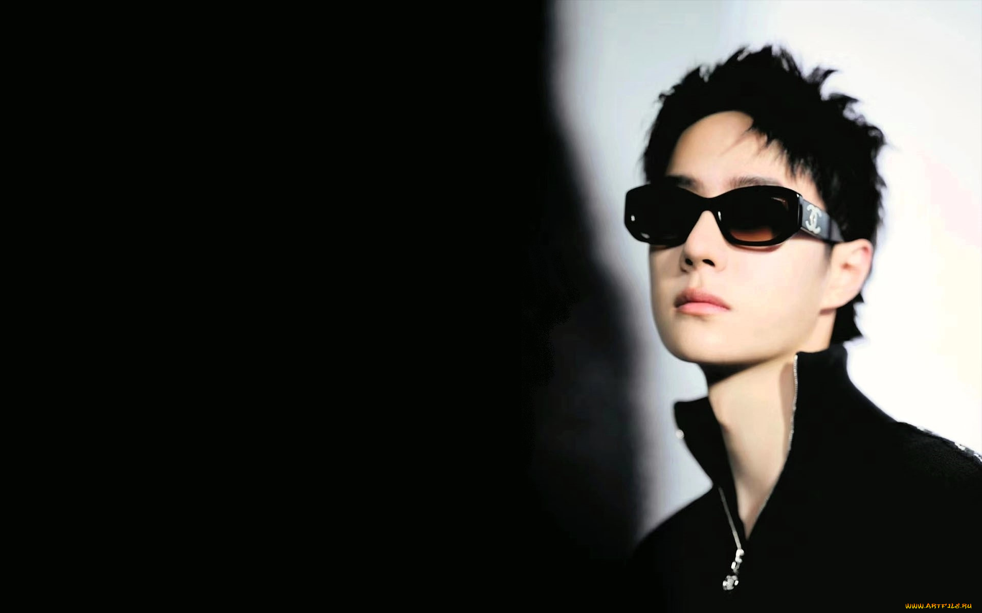 мужчины, wang, yi, bo, актер, лицо, очки