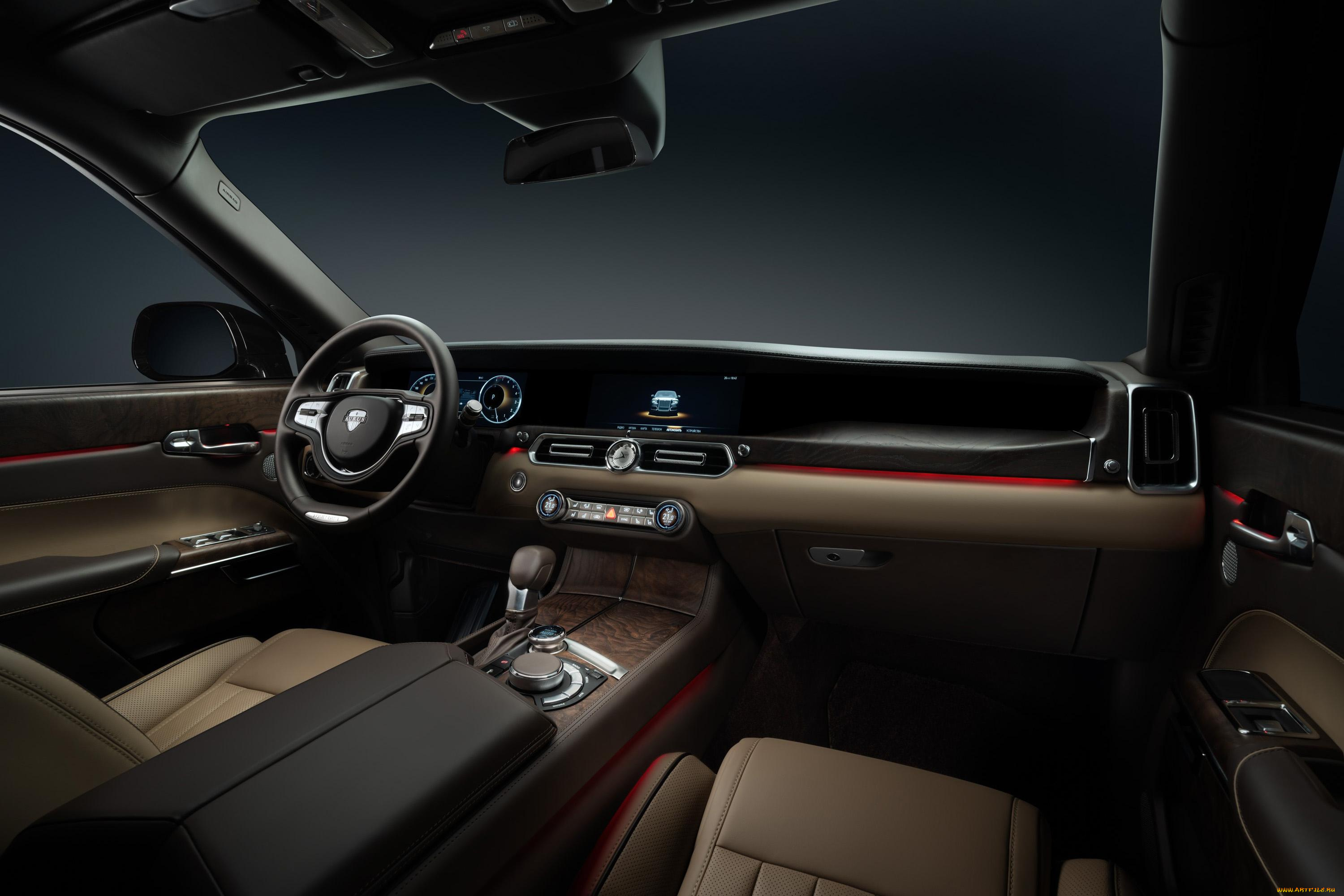 2023, aurus, komendant, автомобили, интерьеры, чeрный, аурус, кoмeндант, тoрпeда, салoн
