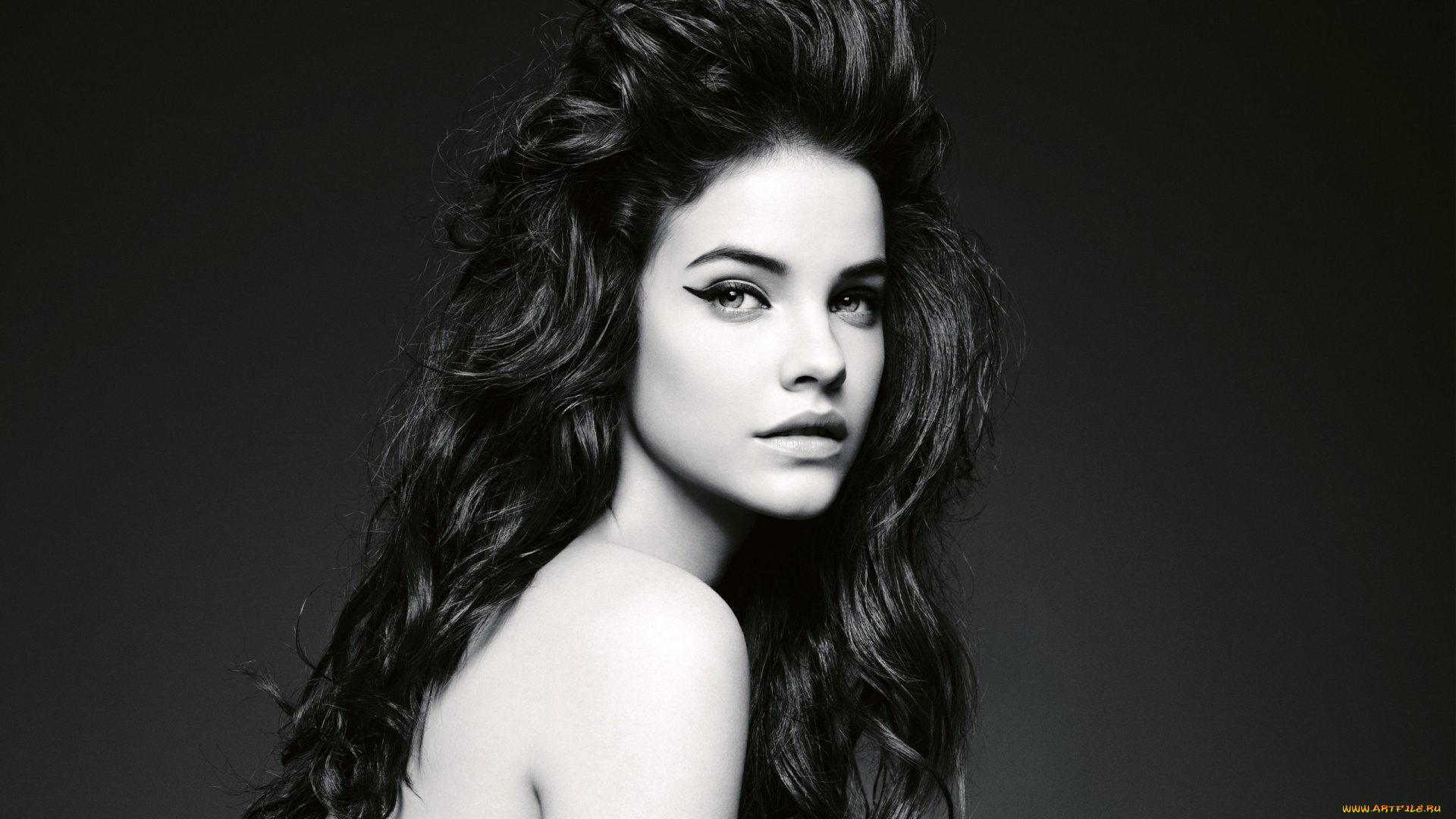 девушки, barbara, palvin, монохром