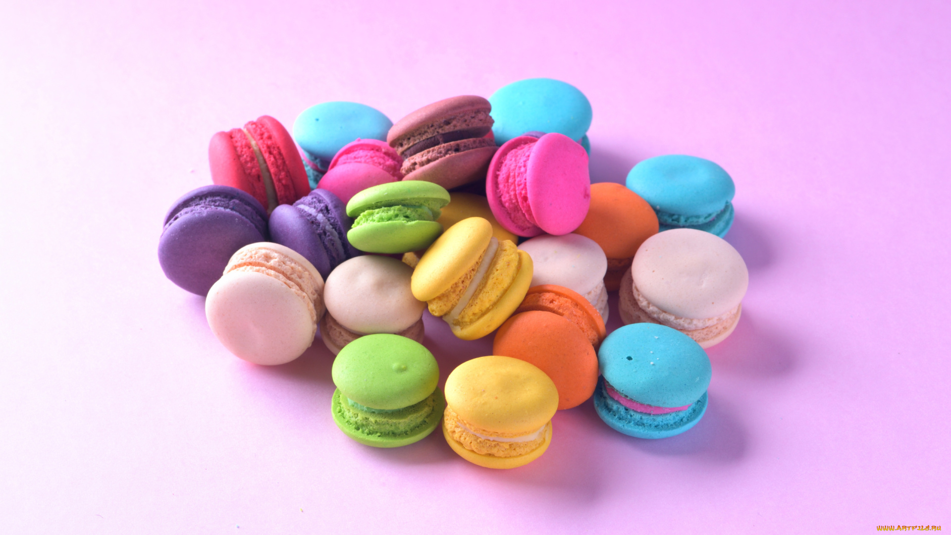 еда, макаруны, лакомство, ассорти