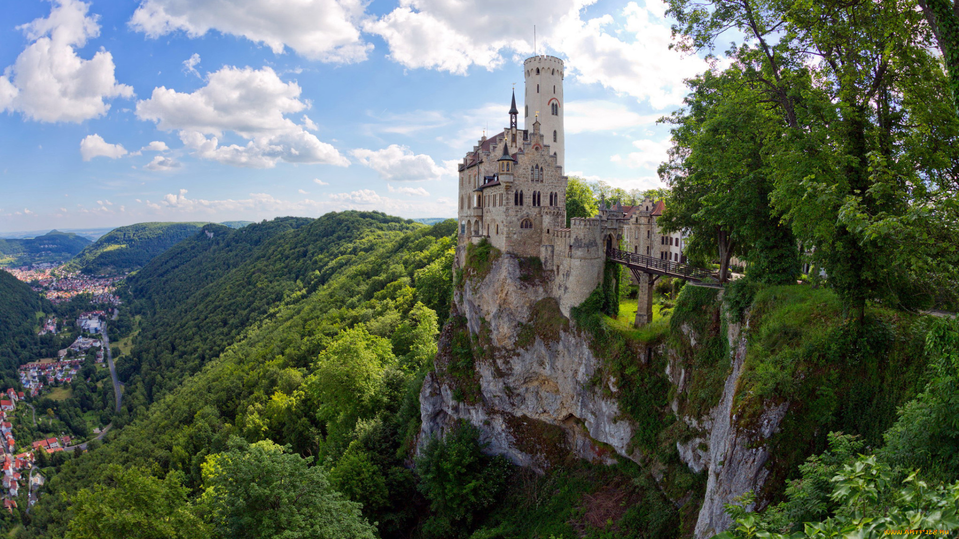 lichtenstein, castle, germany, города, замки, германии, lichtenstein, castle