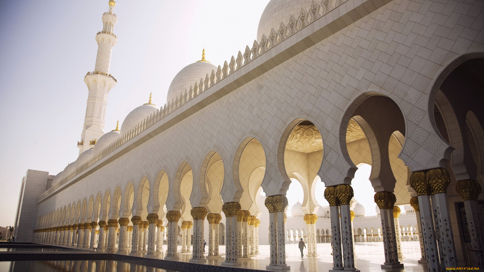 мечеть, шейха, заида, столице, арабских, эмиратов, абу, даби, города, оаэ