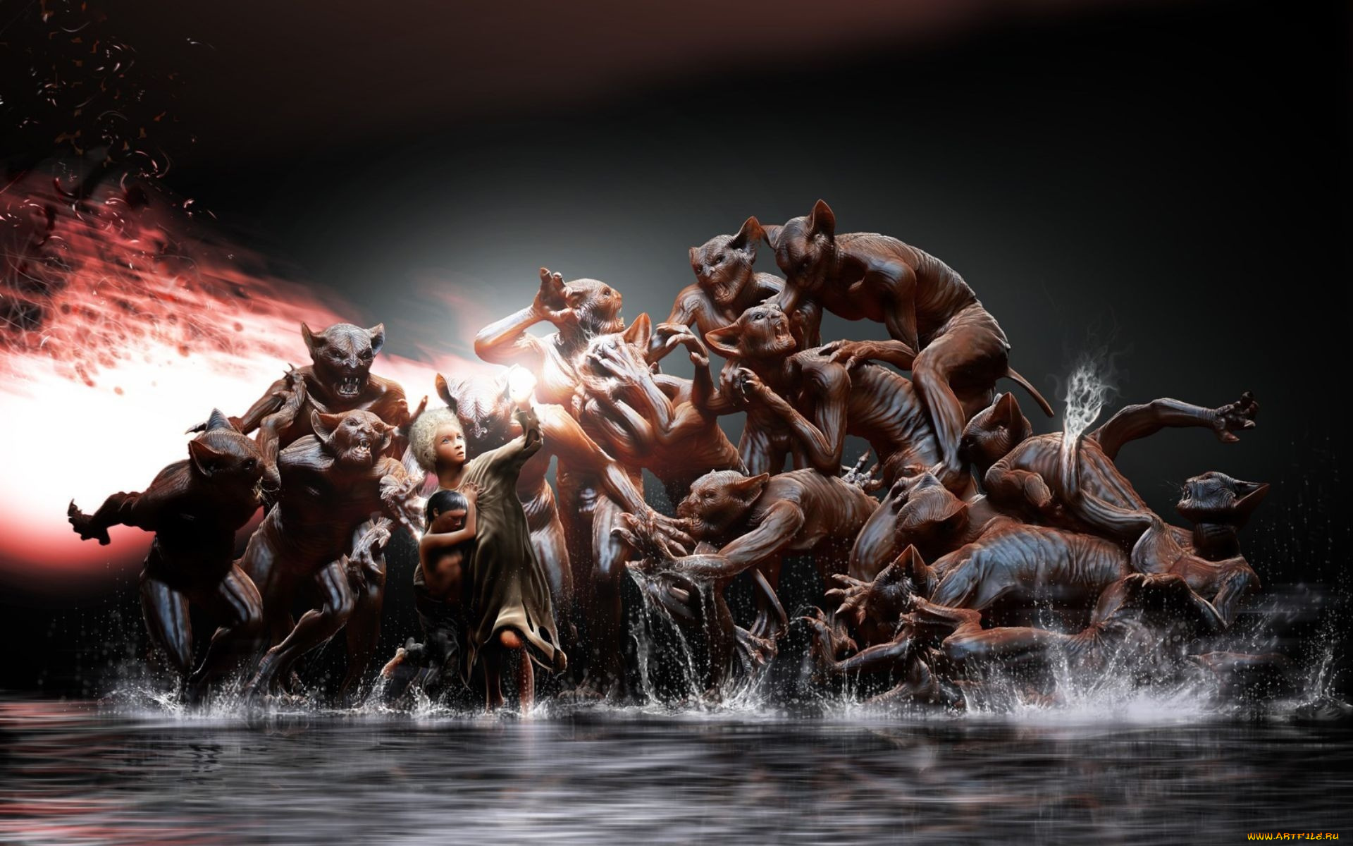 3д, графика, creatures, существа