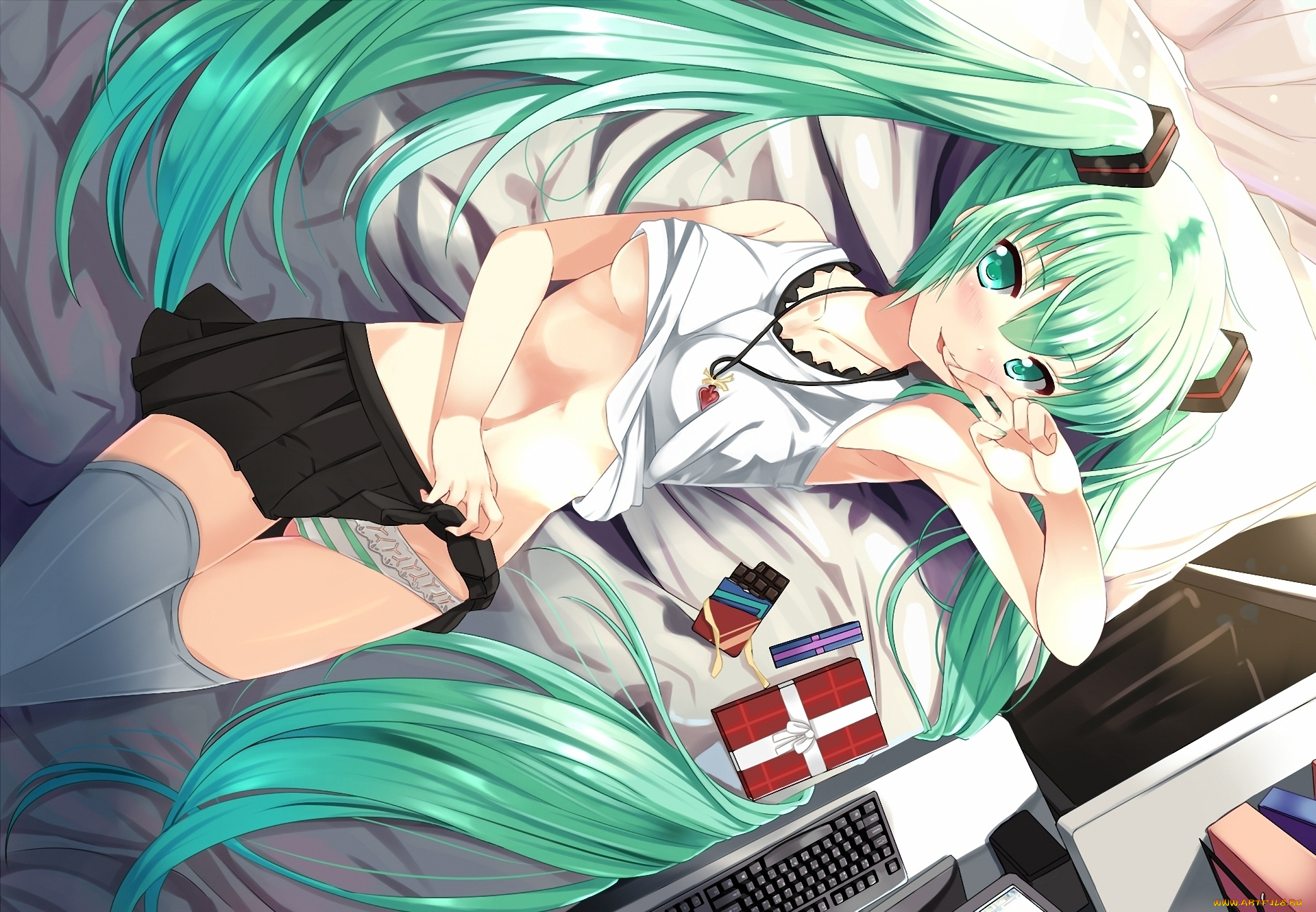 hatsune, miku, аниме, vocaloid