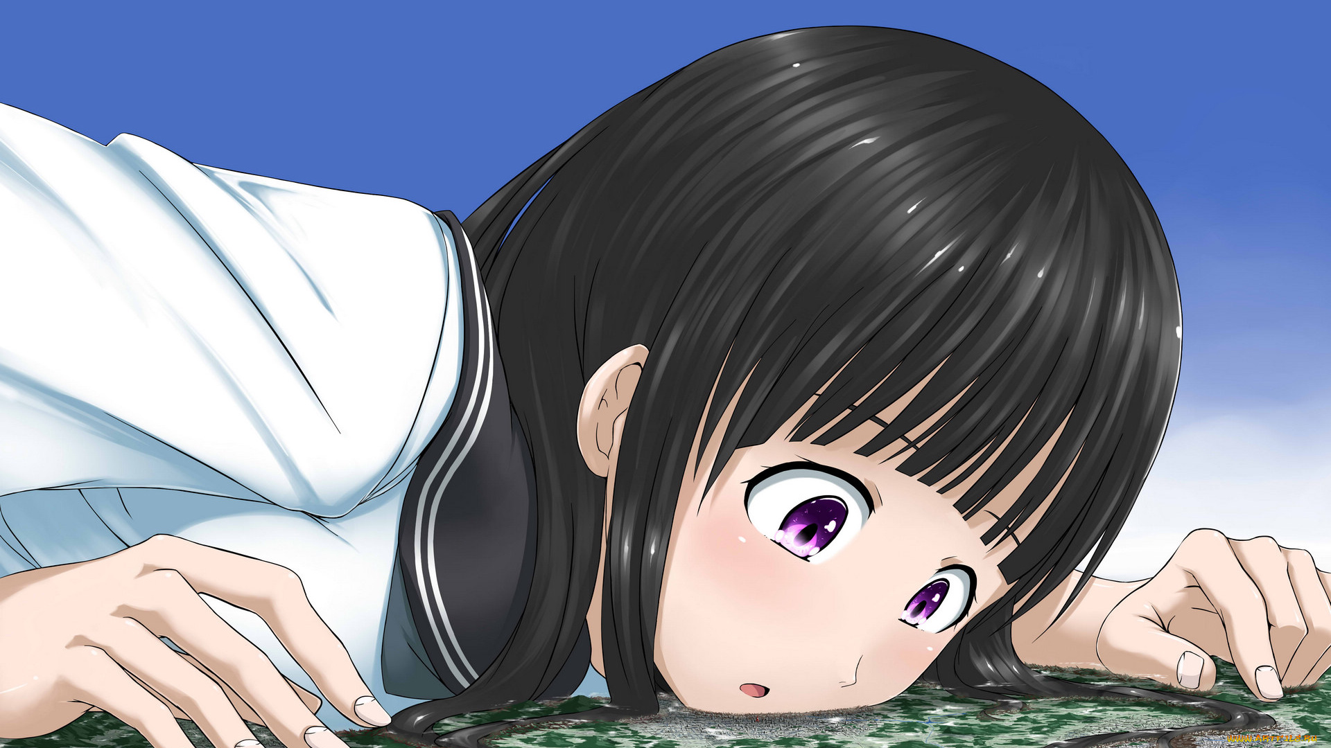 аниме, hyouka, девушка