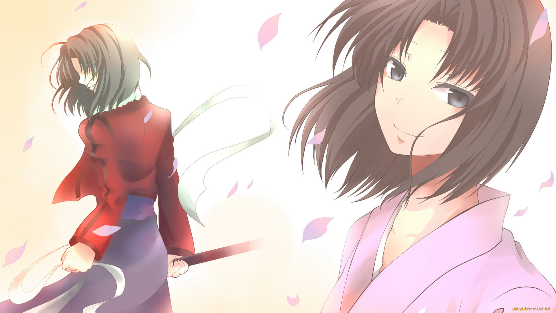 аниме, kara, no, kyokai, девушка