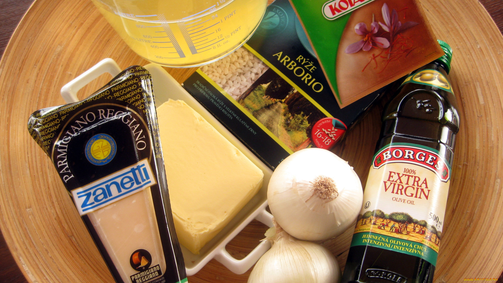 еда, разное, рис, шафран, пармезан, оливковое, масло