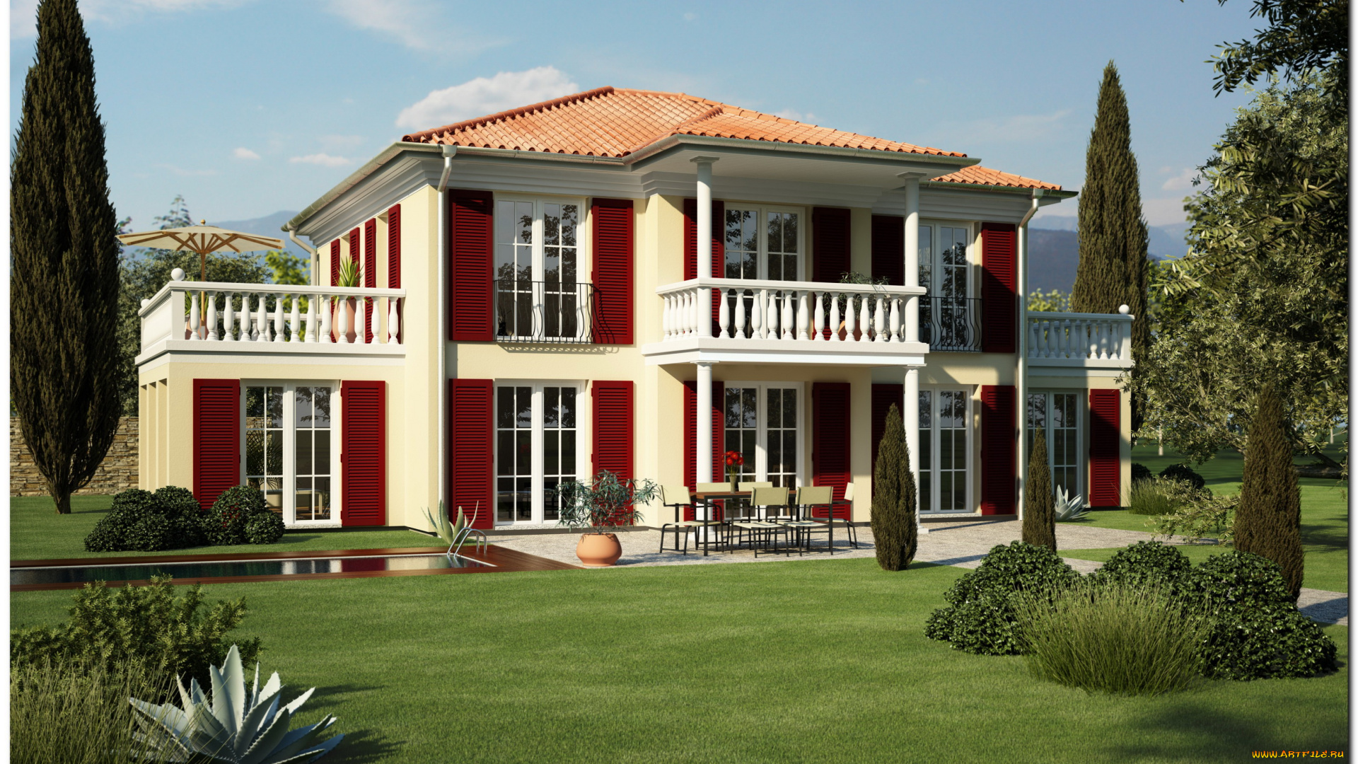 города, здания, дома, дом, ландшафт