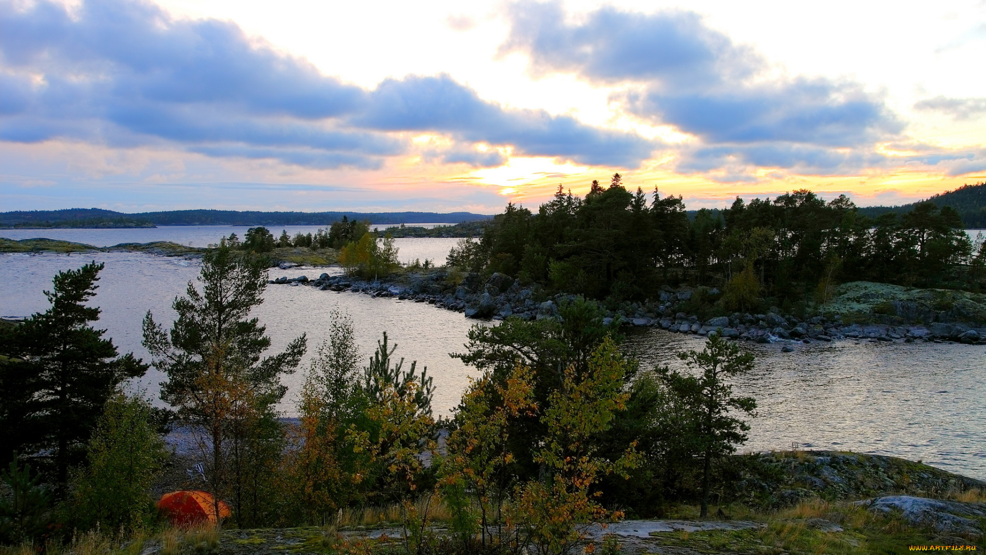 карелия, природа, реки, озера, лес, озеро